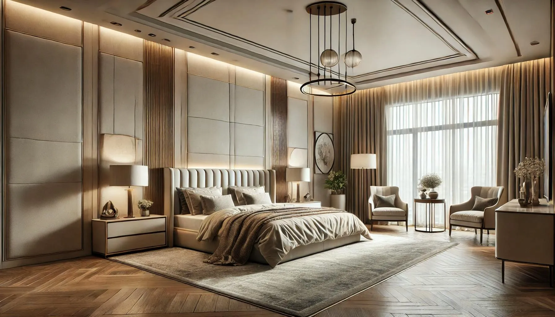 Bedroom interior illustrating the balance between budget decisions and design quality